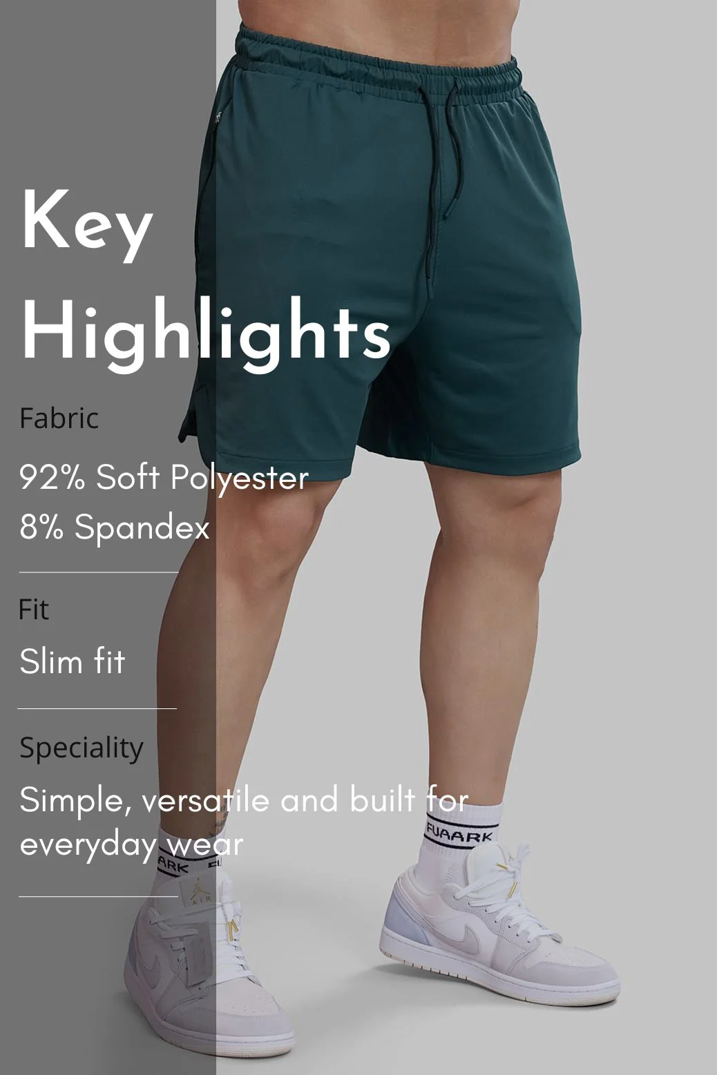 Rush Shorts Forest Green - Image 7