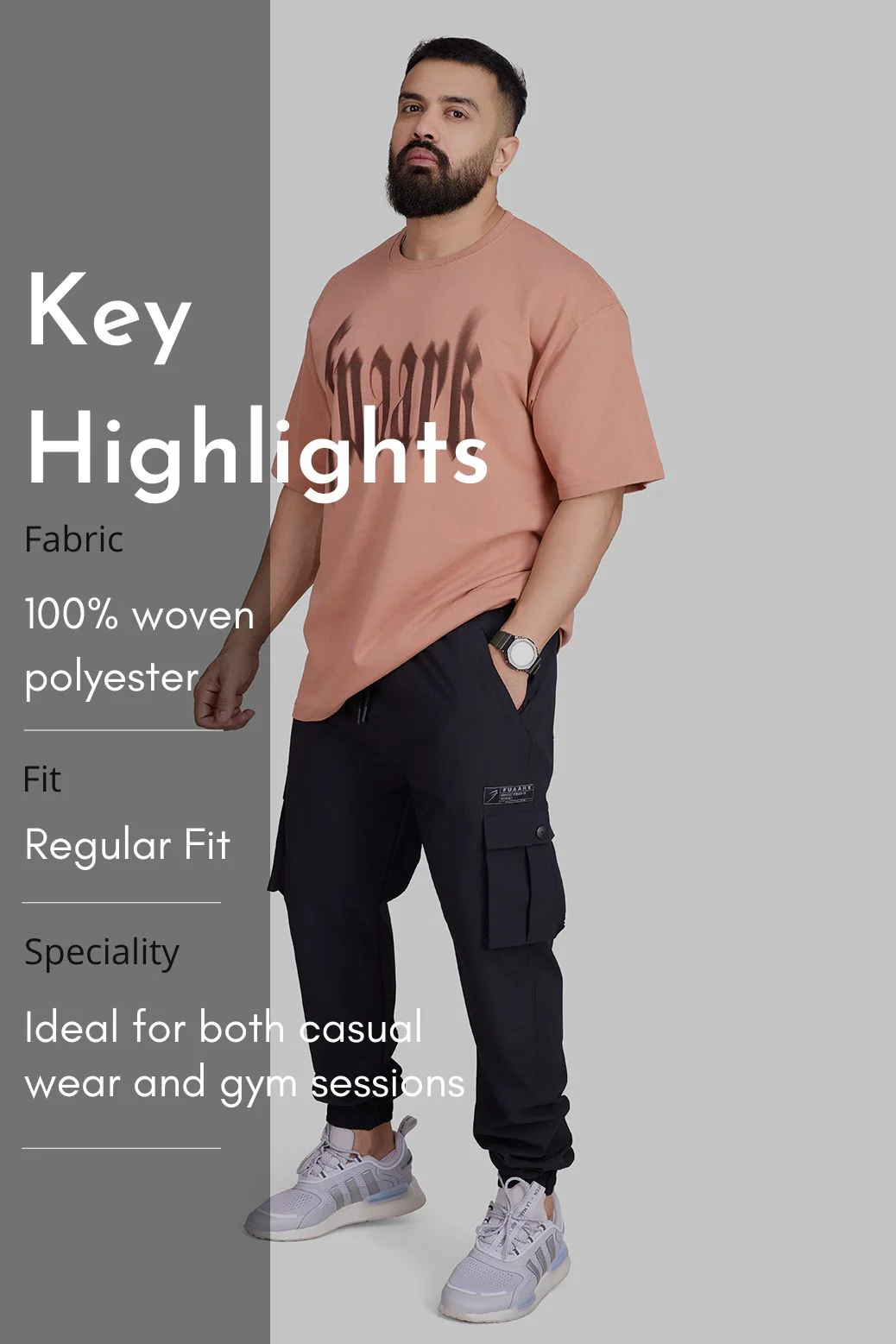 Script Cargo Joggers Black - Image 8