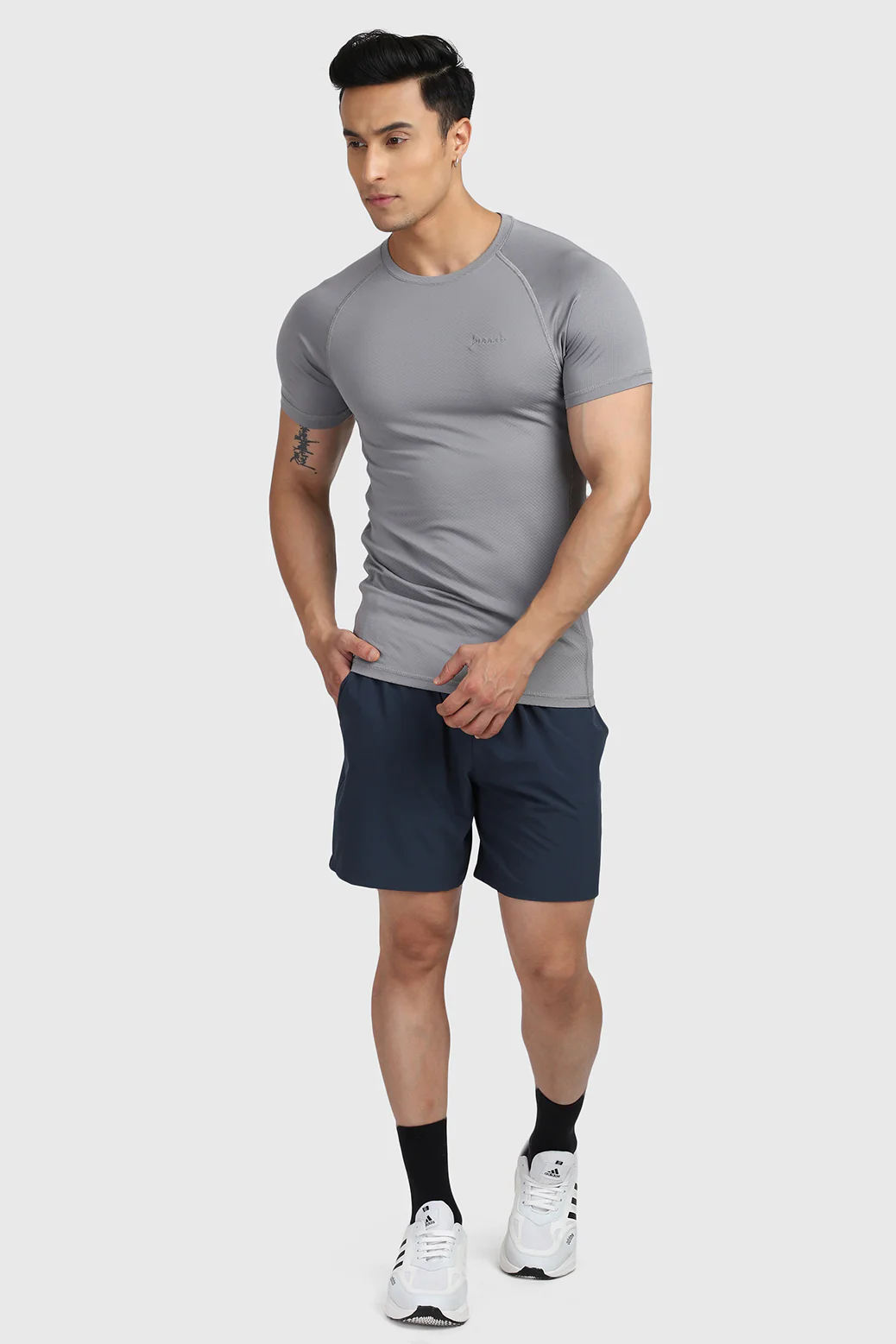 Sculpt T-shirts Light Grey - Image 4