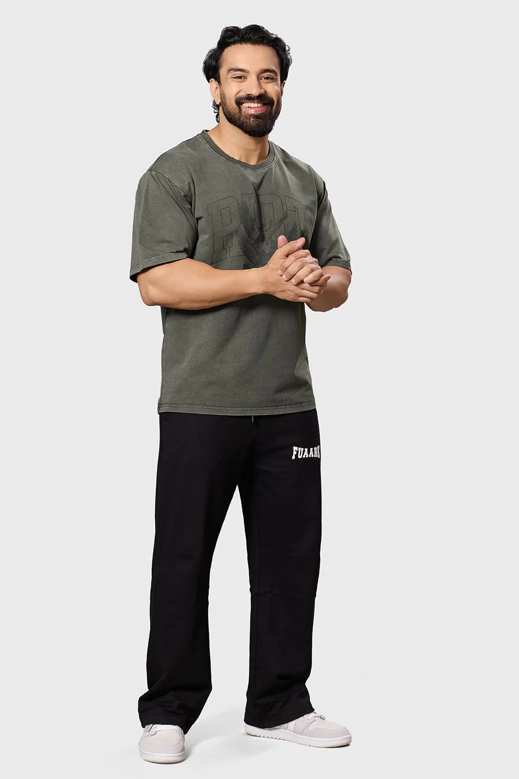 Shadow Washed Oversized T-shirt Olive - Image 6