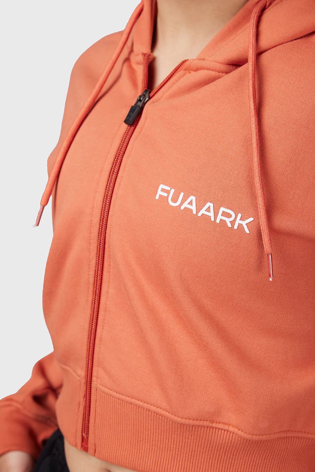 Signature Oversized Cropped Jacket Orange - Image 3