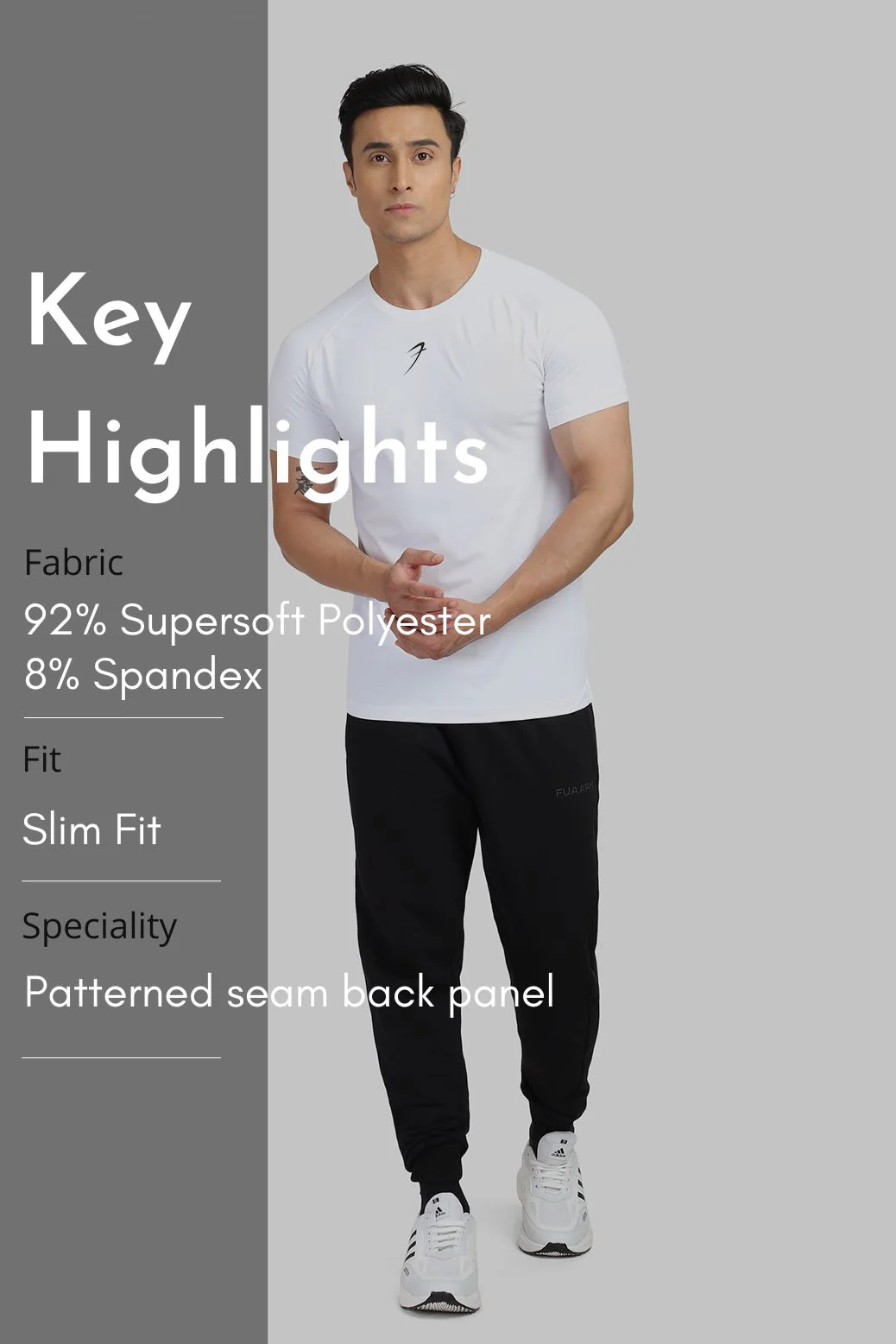 Sleek T-shirt White / Logo - Image 6