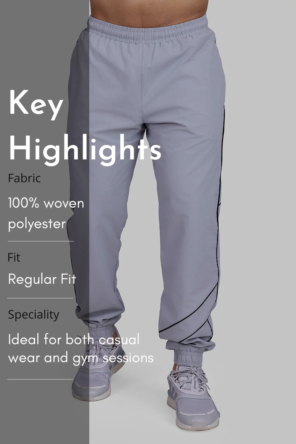 Sprint Joggers Light Grey - Image 7