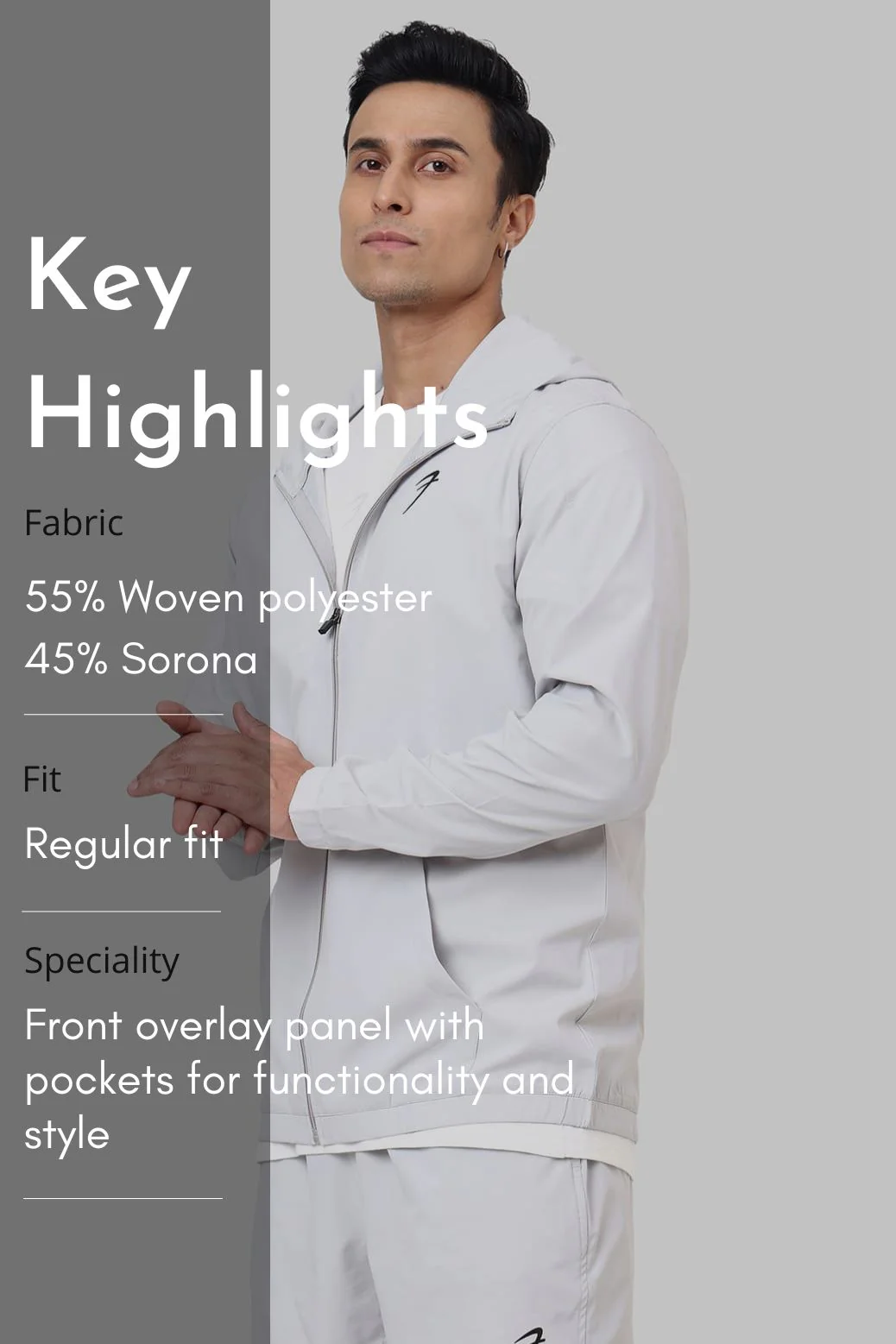 Thread Jacket Light Grey - Image 8