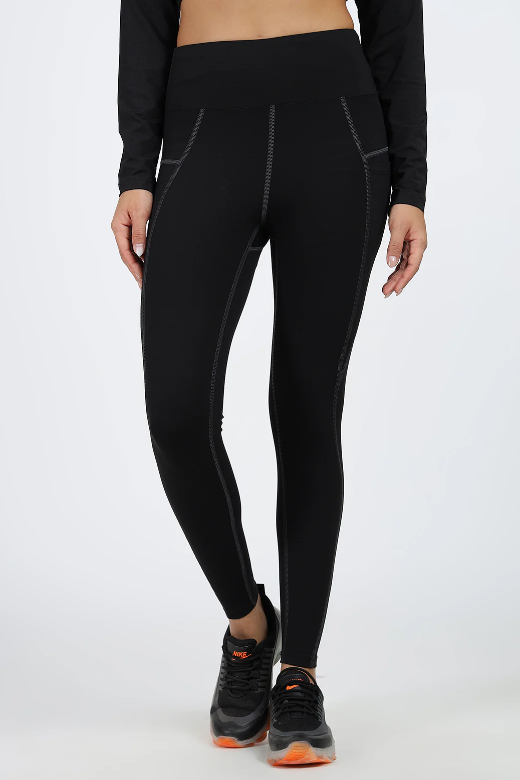 Timeless Nylon Leggings Black | Grey - Image 5