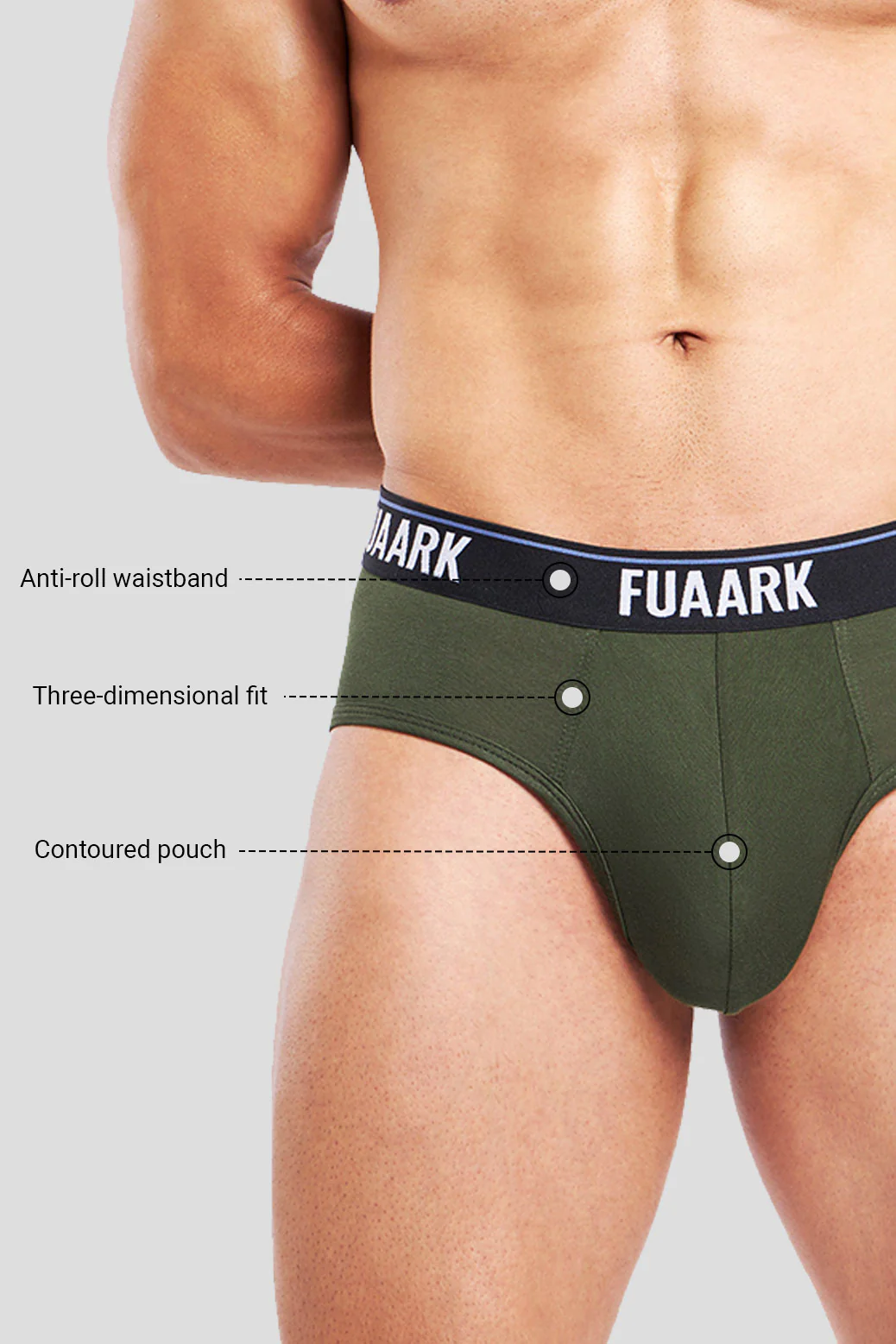Ultra Soft Modal Brief Olive - Image 3
