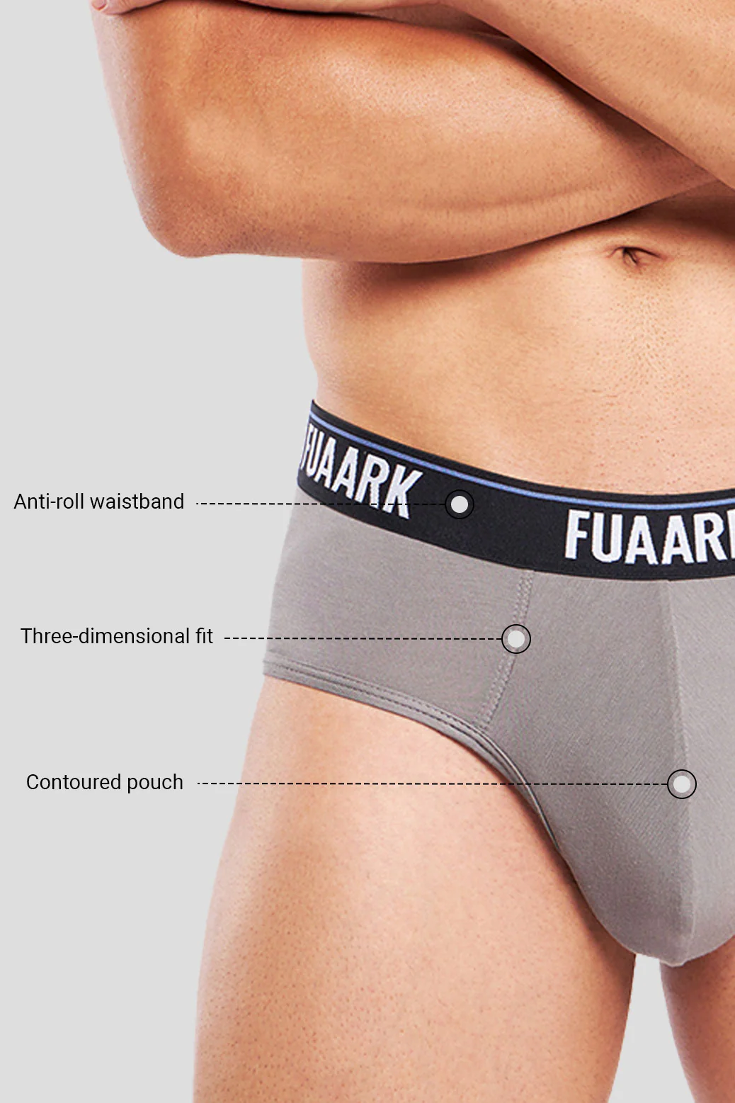 Ultra Soft Modal Brief Grey - Image 3