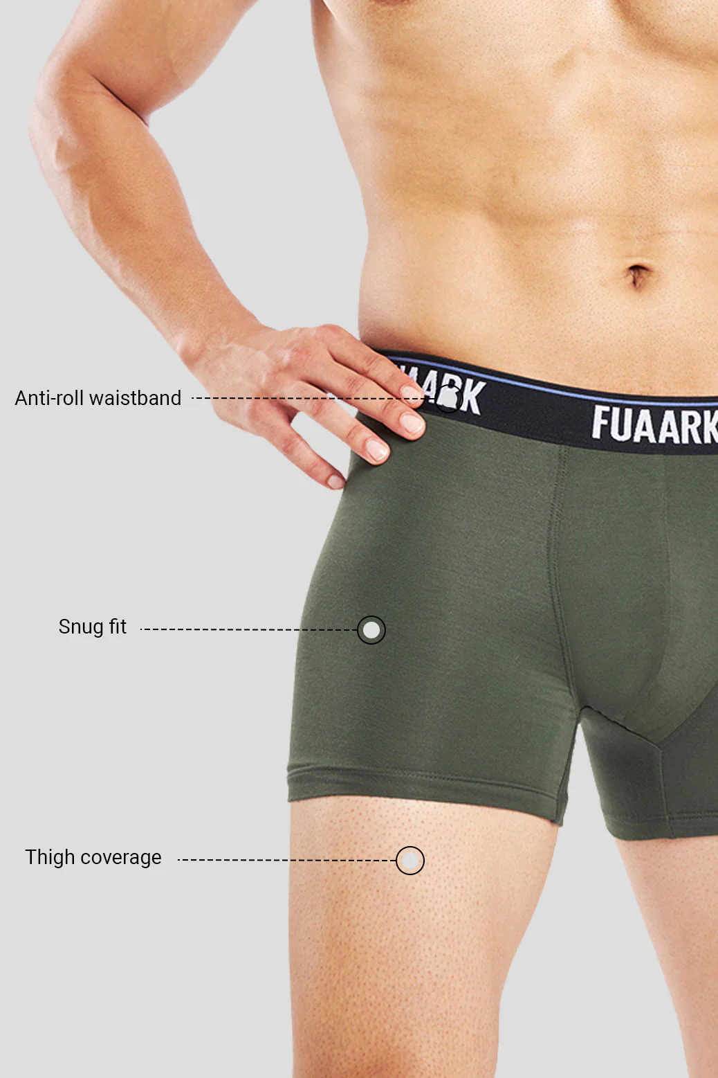Ultra Soft Modal Trunks Olive - Image 3