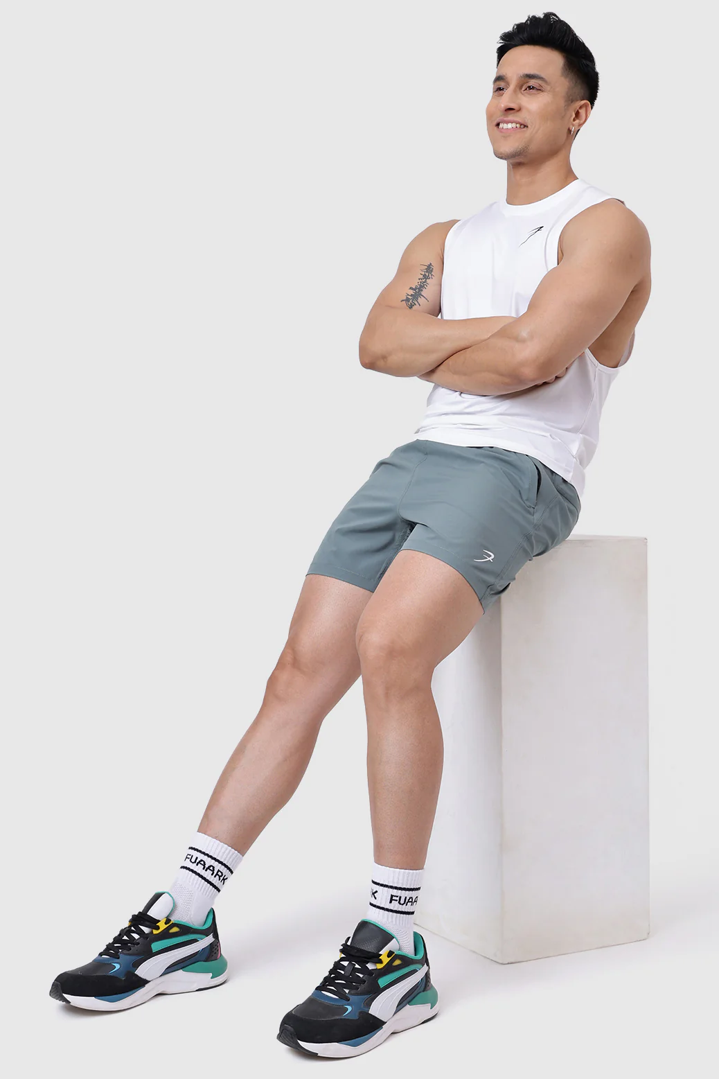 Urban Deep Arm Tank White - Image 2