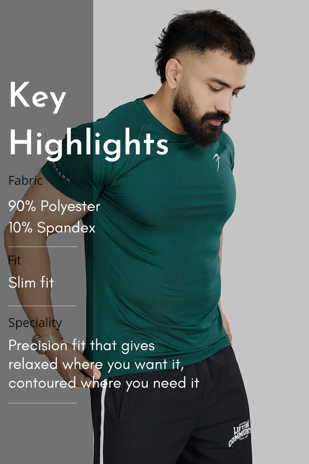 Urban T-shirt Emerald Green - Image 7
