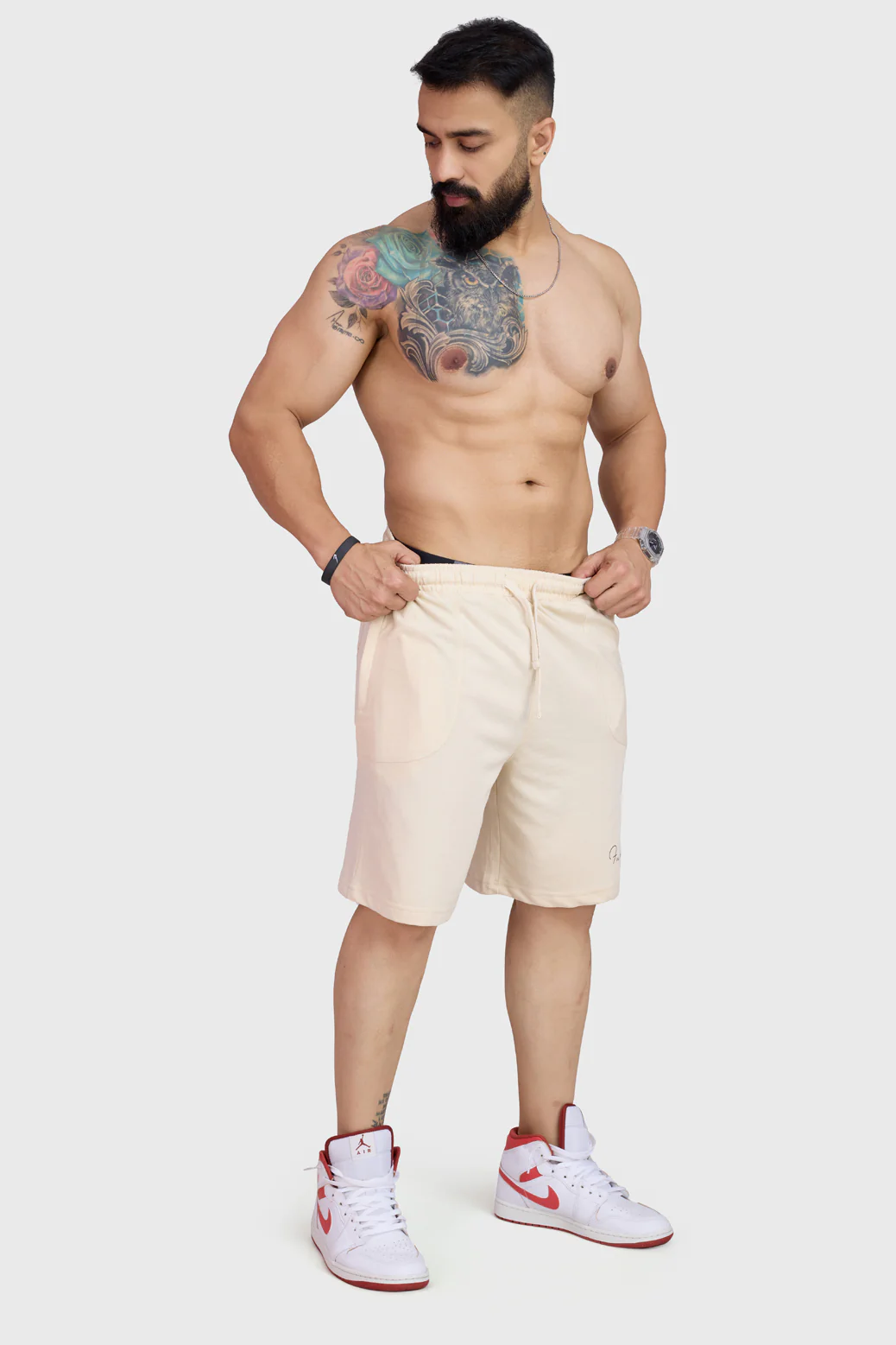 Weekend Oversized Shorts Beige - Image 2