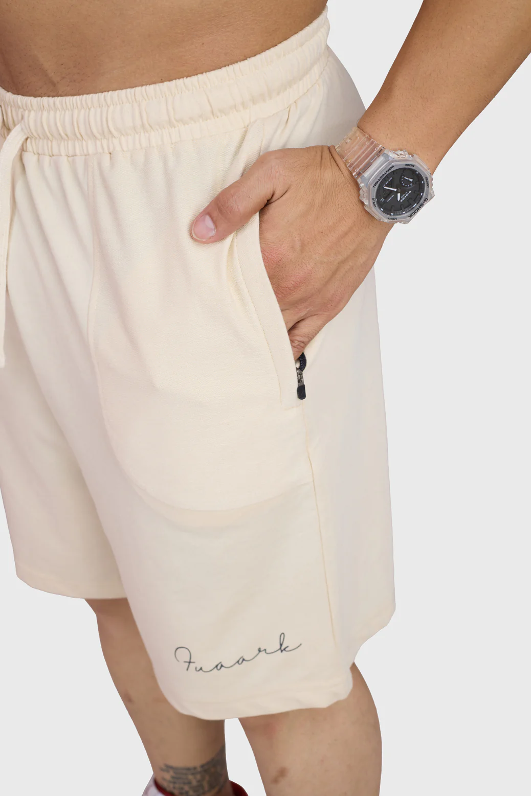 Weekend Oversized Shorts Beige - Image 3
