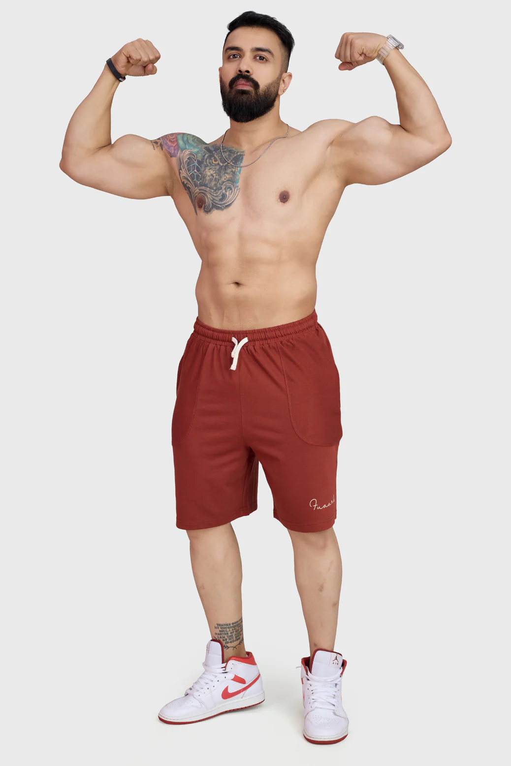Weekend Oversized Shorts Rust - Image 7